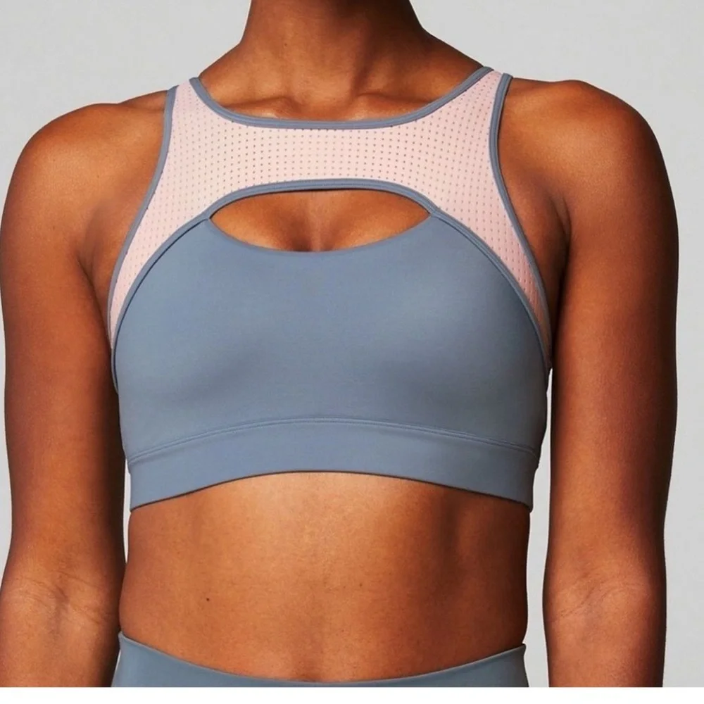 Fabletics medium impact breathable mesh sports bra size Small NWT - Picture 1 of 4